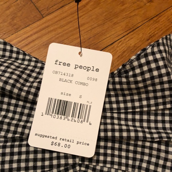 NWT Free People about last night gingham dress - Picture 5 of 5